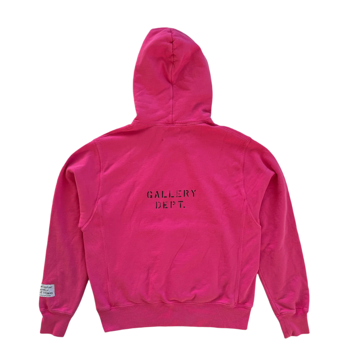Gallery Dept. 'Yellow Logo' Pink Hoodie