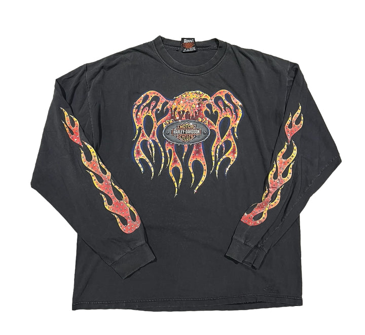 Harley Davidson 'Appleton' Rhinestone Vintage Longsleeve