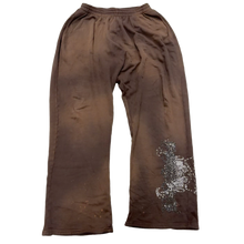 Bossi 'Skull & Bones' Washed Brown Sweatpants