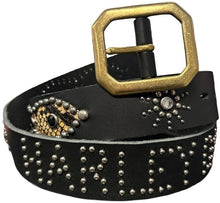Studded 'Infinity Brown Snakeskin' Harley Davidson Belt