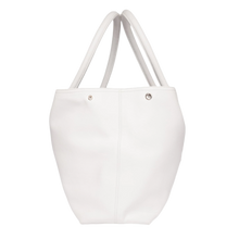 Chrome Hearts Fleur Patch White Leather Tote Bag