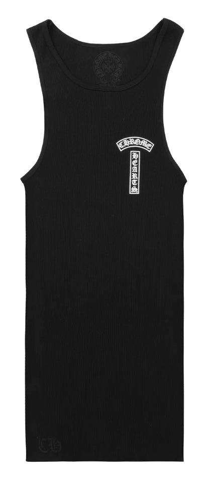 Chrome Hearts Black 'T Bar Cross' Tank Top