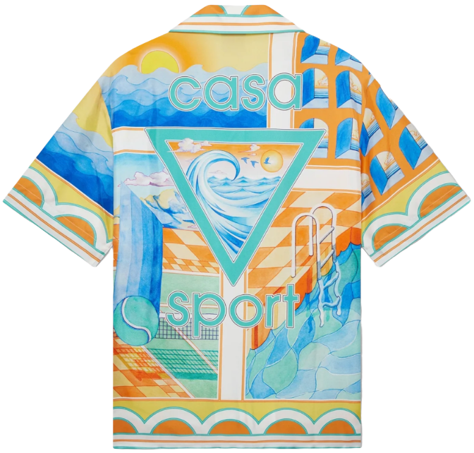 Casablanca 'Surreal' Pool Shirt