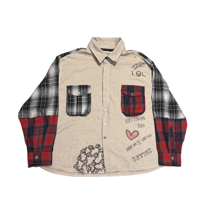 Satoshi Nakamoto Flannel Multi Patch Shirt