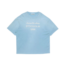 Acne Studios 'Cornflower Blue' Sprayed Logo Tee