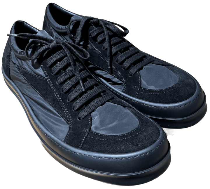 Rick Owens 'Triple Black Suede Nylon' Vintage Sneaks