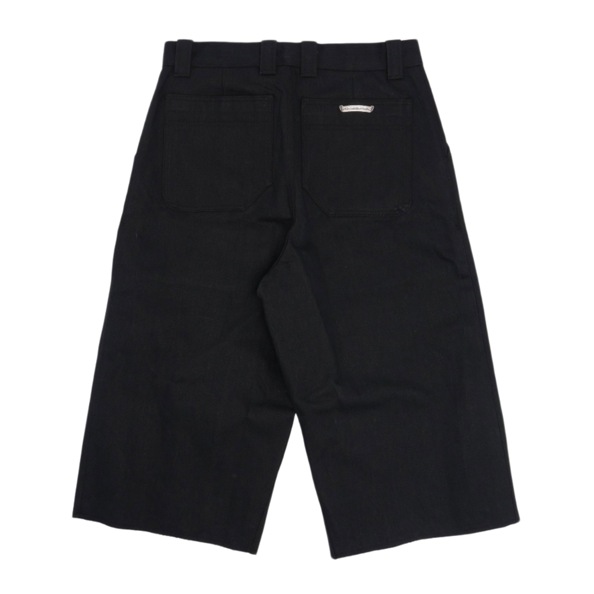 Chrome Hearts 'KS Cut' Black Selvedge Denim Shorts