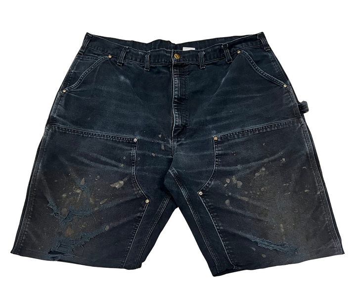 Carhartt 'Navy Distressed' Double Knee Carpenter Shorts