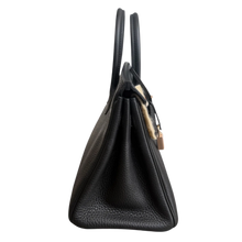 Hermès 'Black Togo' Rose Gold Hardware Birkin 25 Bag