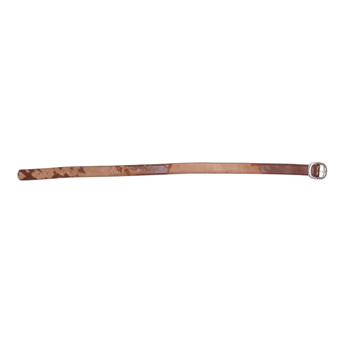 Chrome Hearts 'Aspen Exclusive' Horsehair Gunslinger Brown Belt