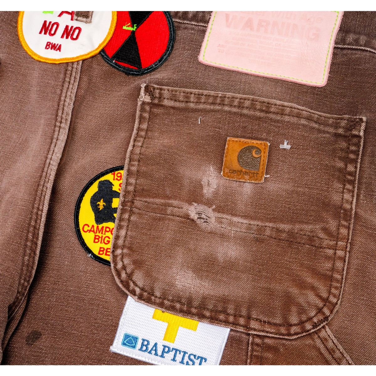 Better With Age 'Brown' Repair Double Wide Pants