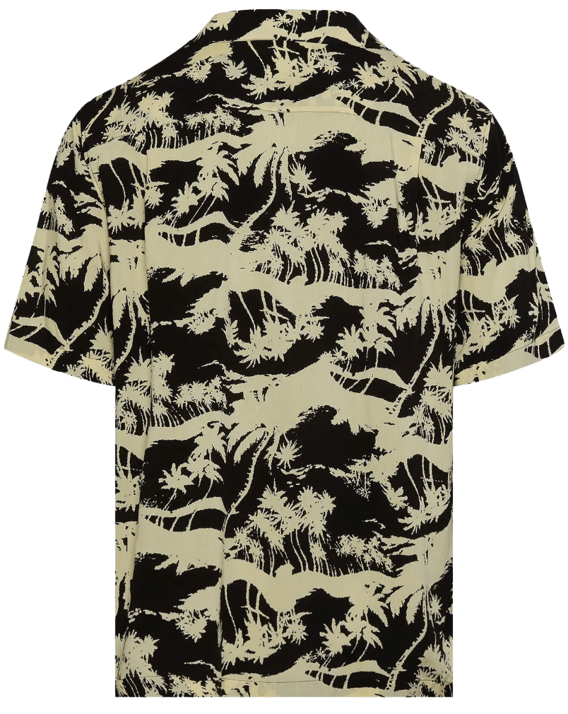 Celine Hawaiian Shirt Black Paille