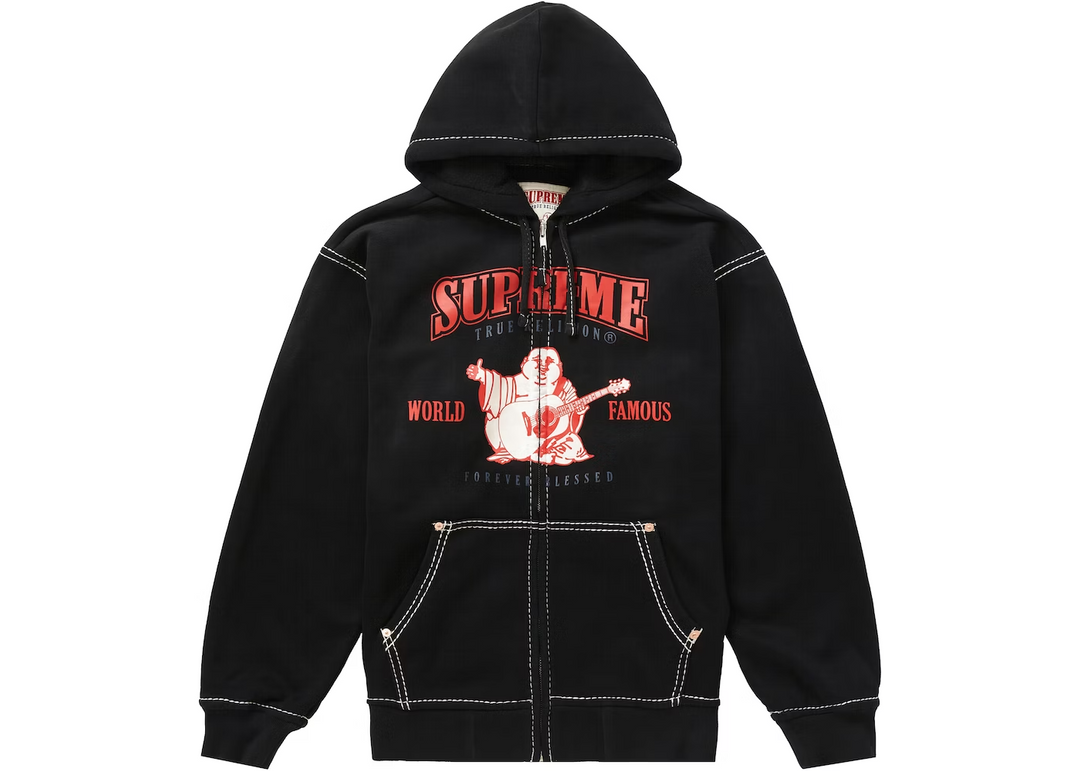 Supreme x True Religion 'Black' Dyed Zip Up