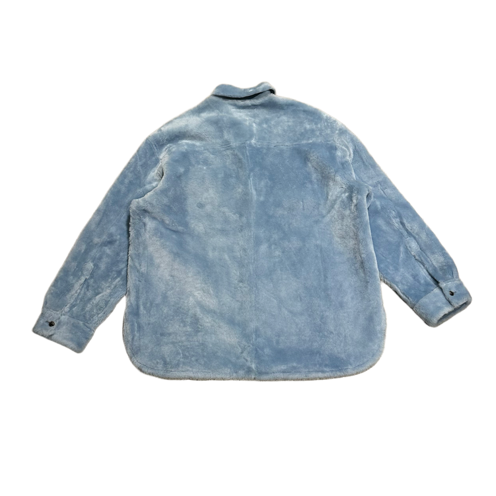 Marni 'Blue' Reversible Faux Fur/Leather Jacket
