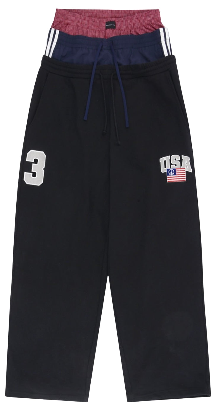 Project G/R '3 Layered' Black Sweatpants