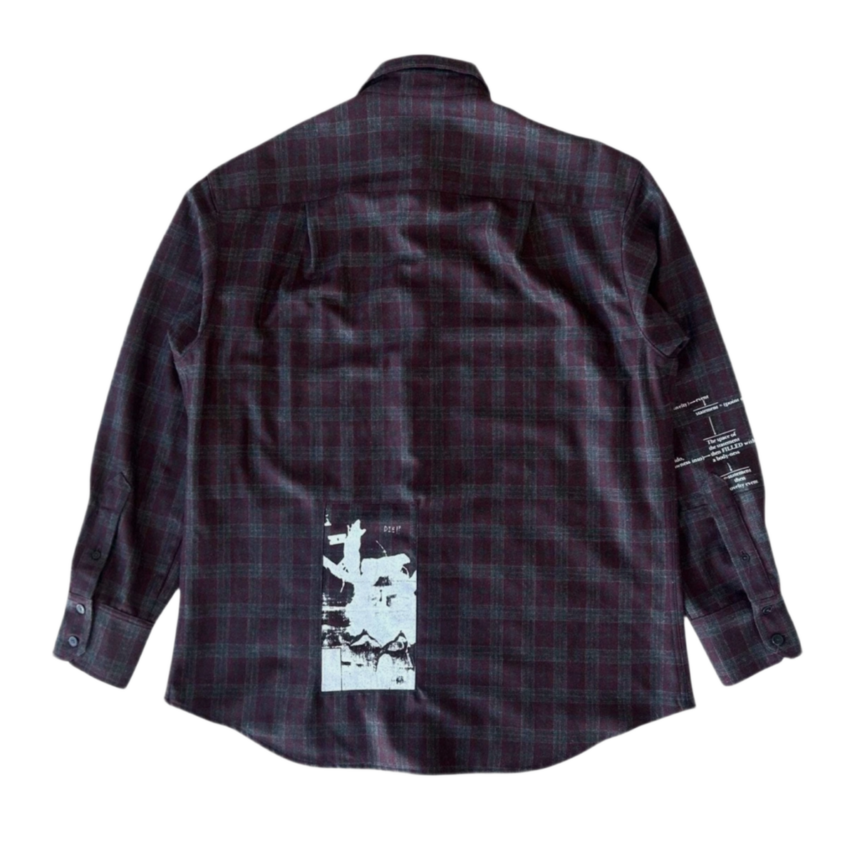 Enfants Riches Deprimes 'Burgundy'  Assemblage Patchwork Flannel