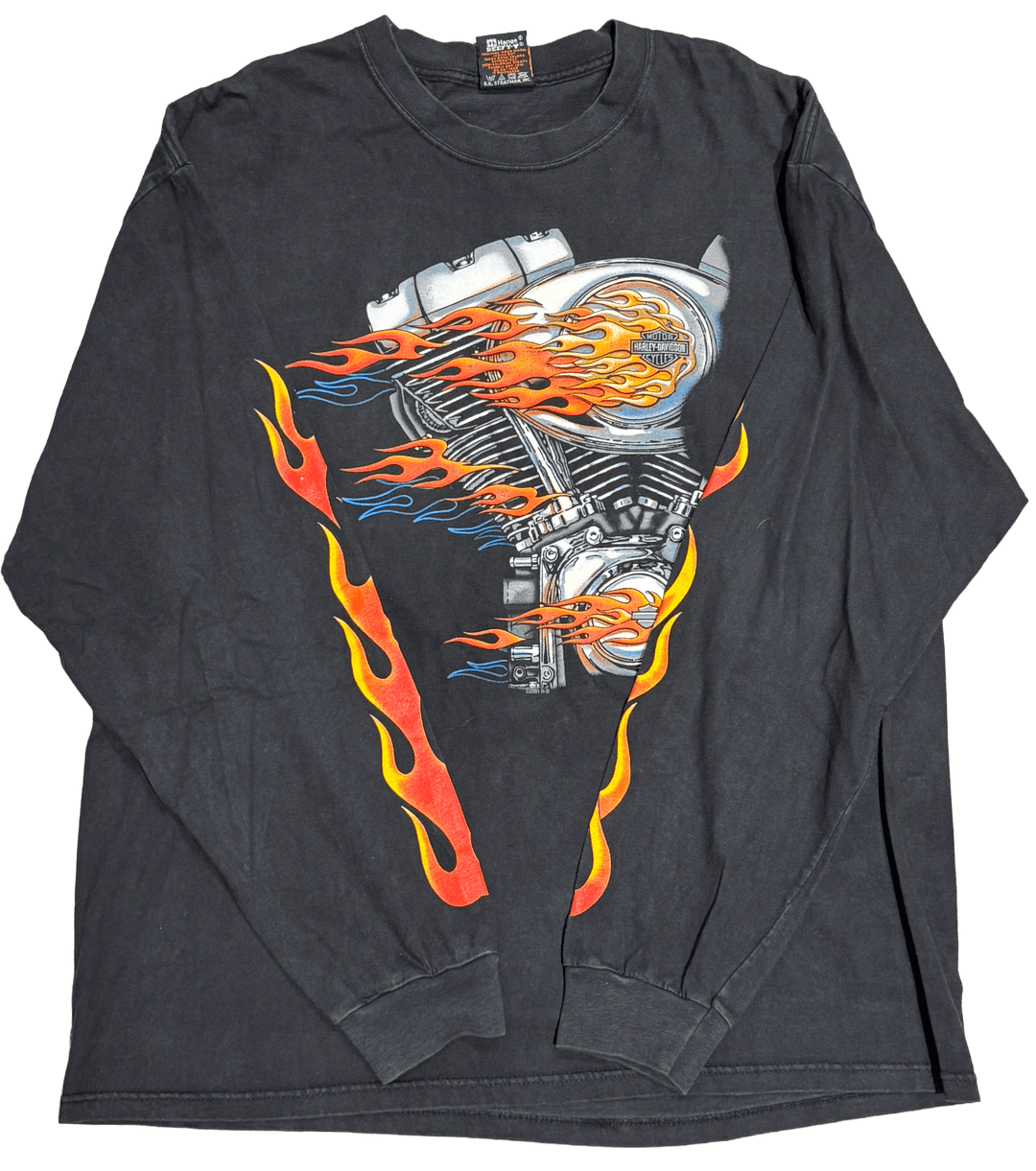 Harley Davidson 'Surdyke Missouri' Vintage Longsleeve Black Tee