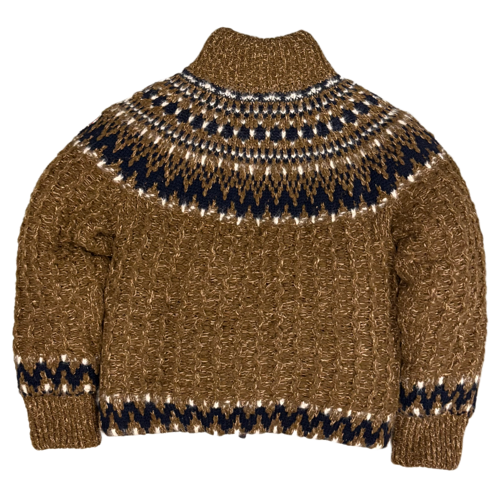 Moncler 'Grenoble Indren Wool Blend Down Brown' Jacket Cardigan