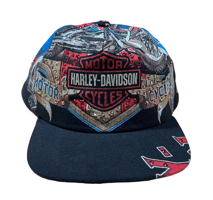 Bossi 'American Bike' Rhinestone Snapback Hat