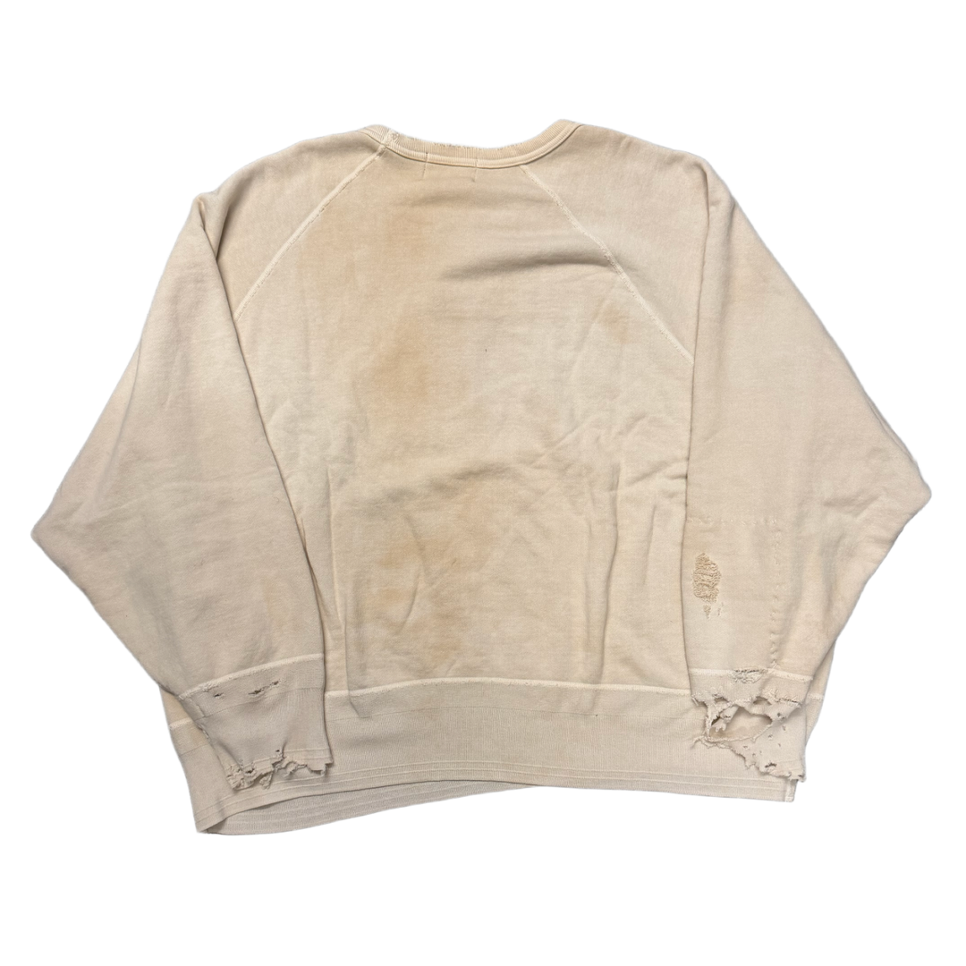 Enfants Riches Déprimés 'Cream' Distressed Crewneck