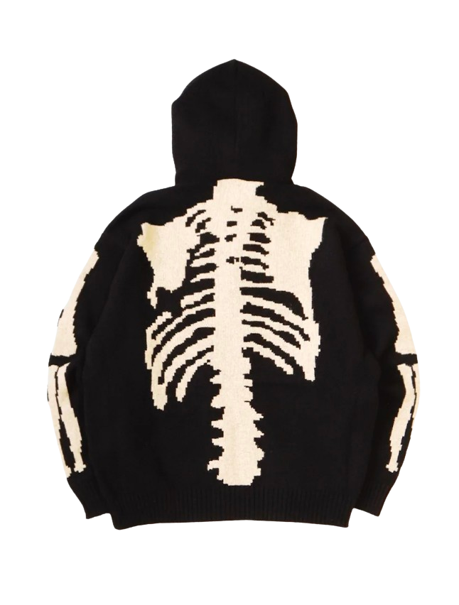 Kapital 5G 'Bone' Wool Hooded Sweater