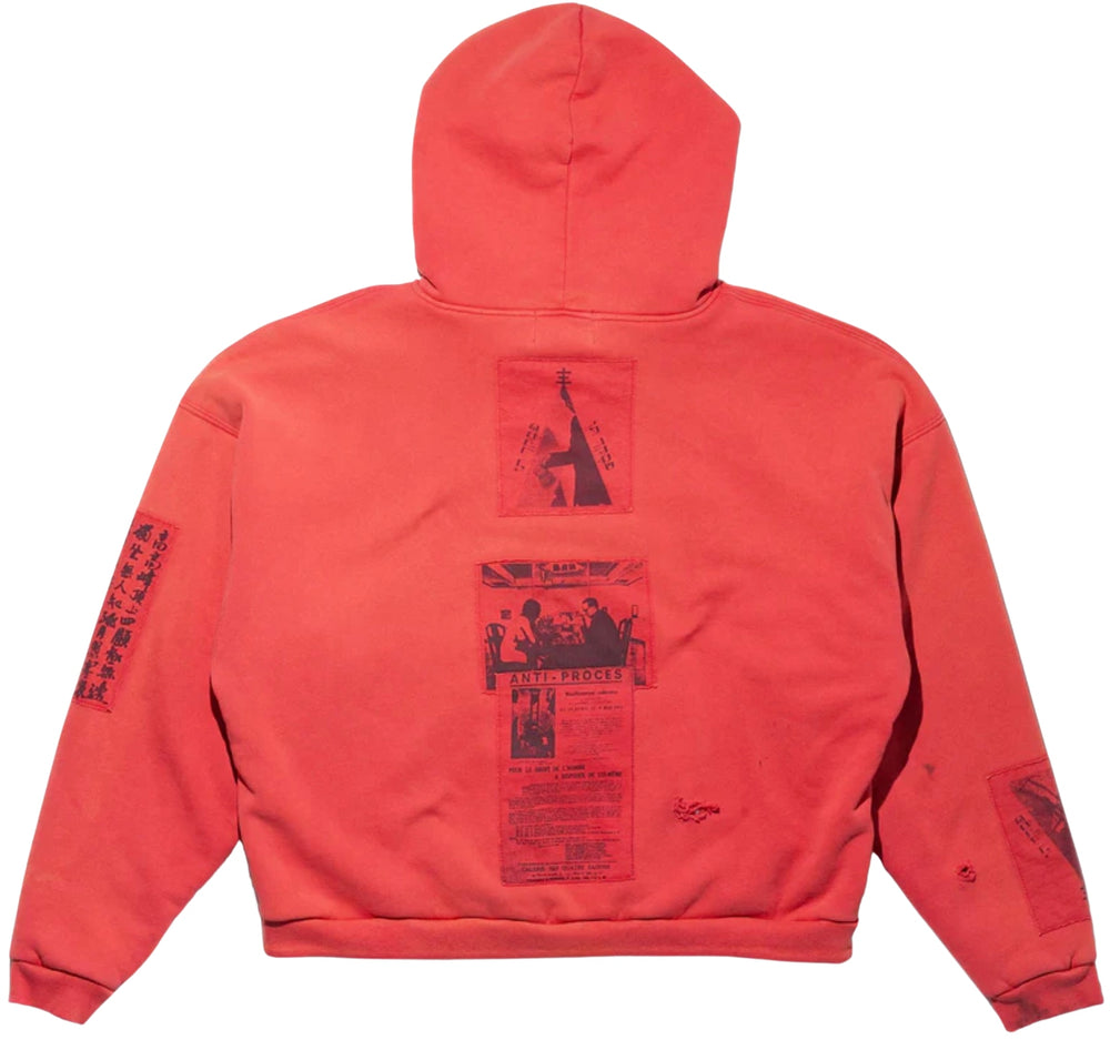 Enfants Riches Déprimés 'Pompeian Red' Zip Up Hoodie