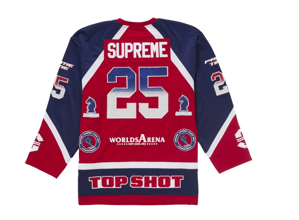 Supreme Rhinestone 'Red' Hockey Jersey