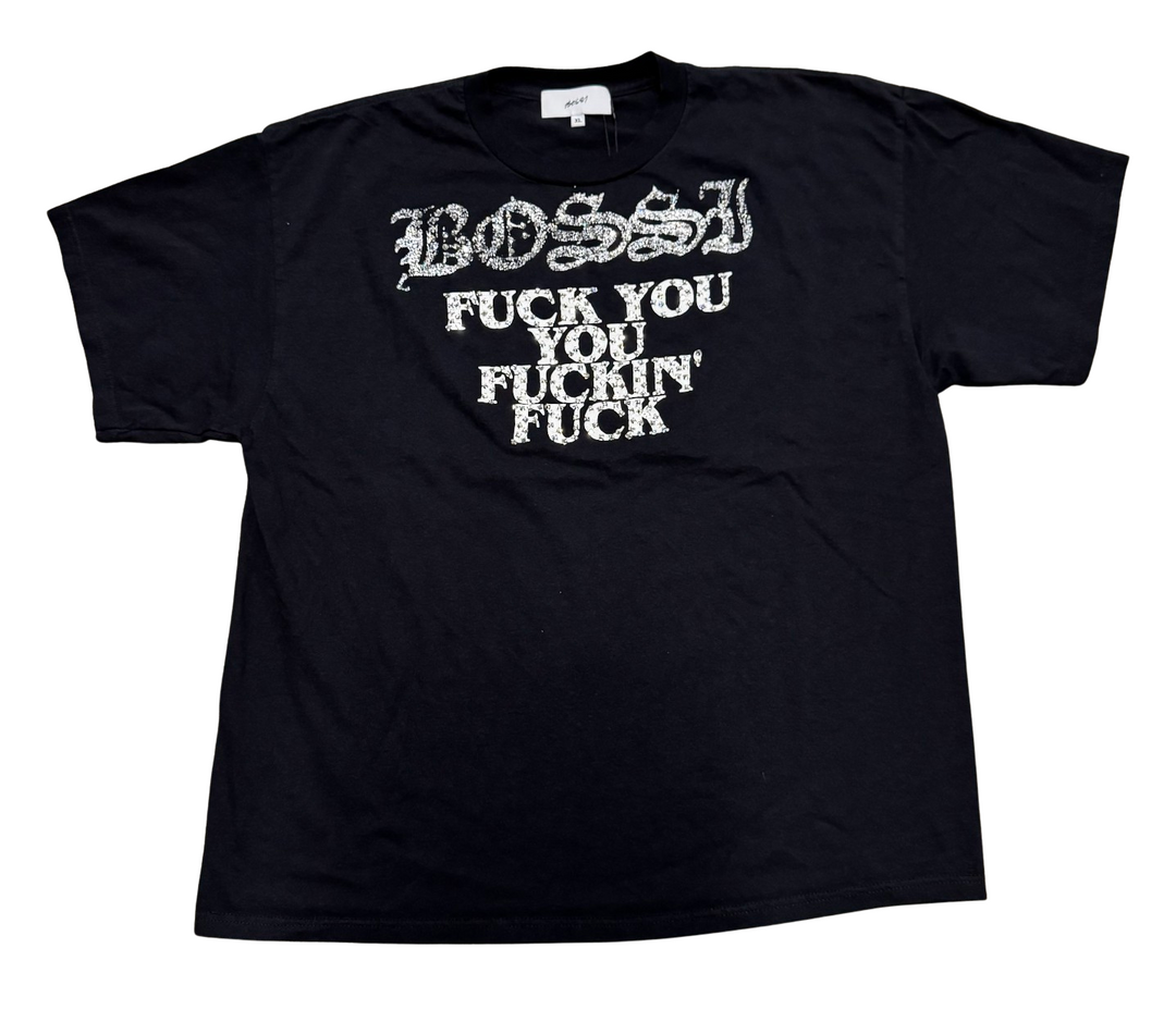 Bossi 'Fuck You' Vintge Rhinestone Tee