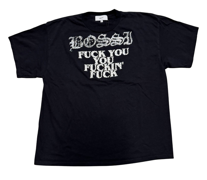 Bossi 'Fuck You' Vintge Rhinestone Tee