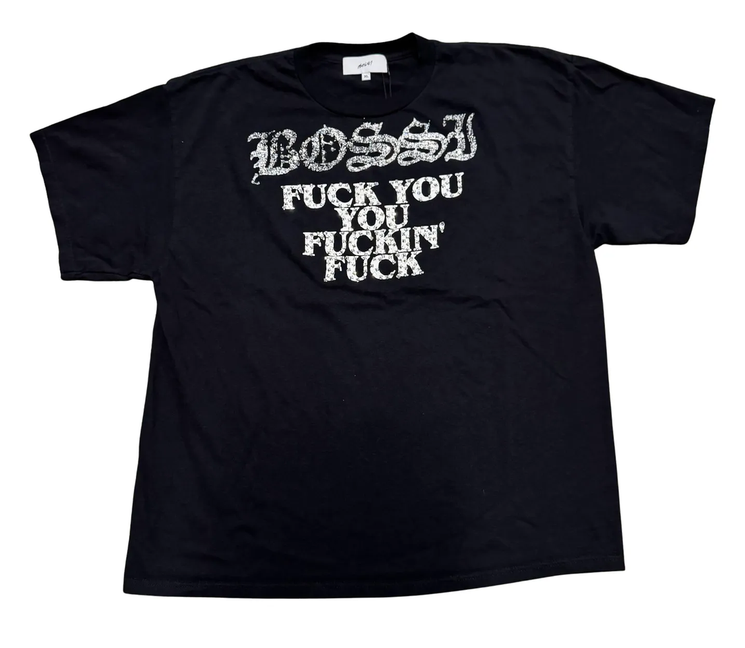 Bossi 'Fuck You' Vintge Rhinestone Tee