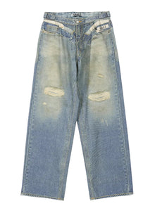 Grailz 'Washing Illusion' Blue Jeans
