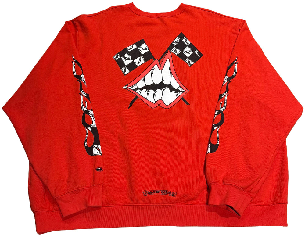 Chrome Hearts 'Chomper' Red Crewneck