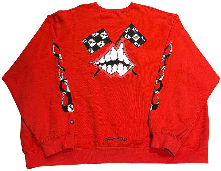 Chrome Hearts 'Chomper' Red Crewneck