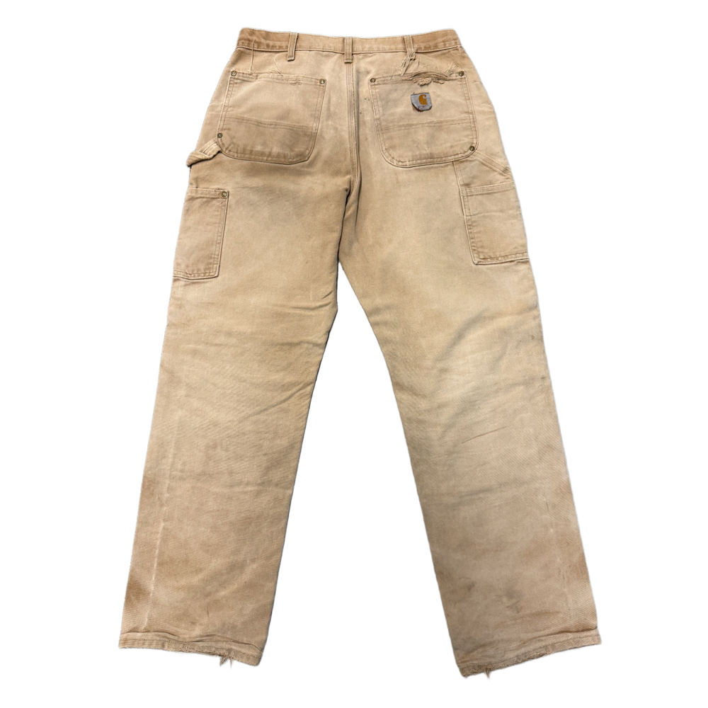 Carhartt 'Distressed Tan' Double Knee Vintage Work Pants
