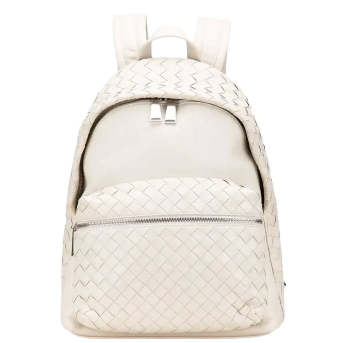 Bottega Veneta 'White' Intrecciato Leather Backpack