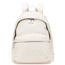 Bottega Veneta 'White' Intrecciato Leather Backpack