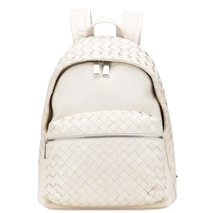 Bottega Veneta 'White' Intrecciato Leather Backpack