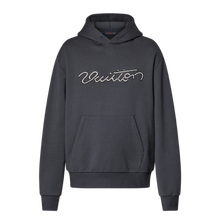 Louis Vuitton 'Embellished' Signature Grey Hoodie