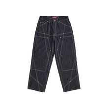 Supreme Contrast Stitch Double Knee Painter Jean Rigid Indigo