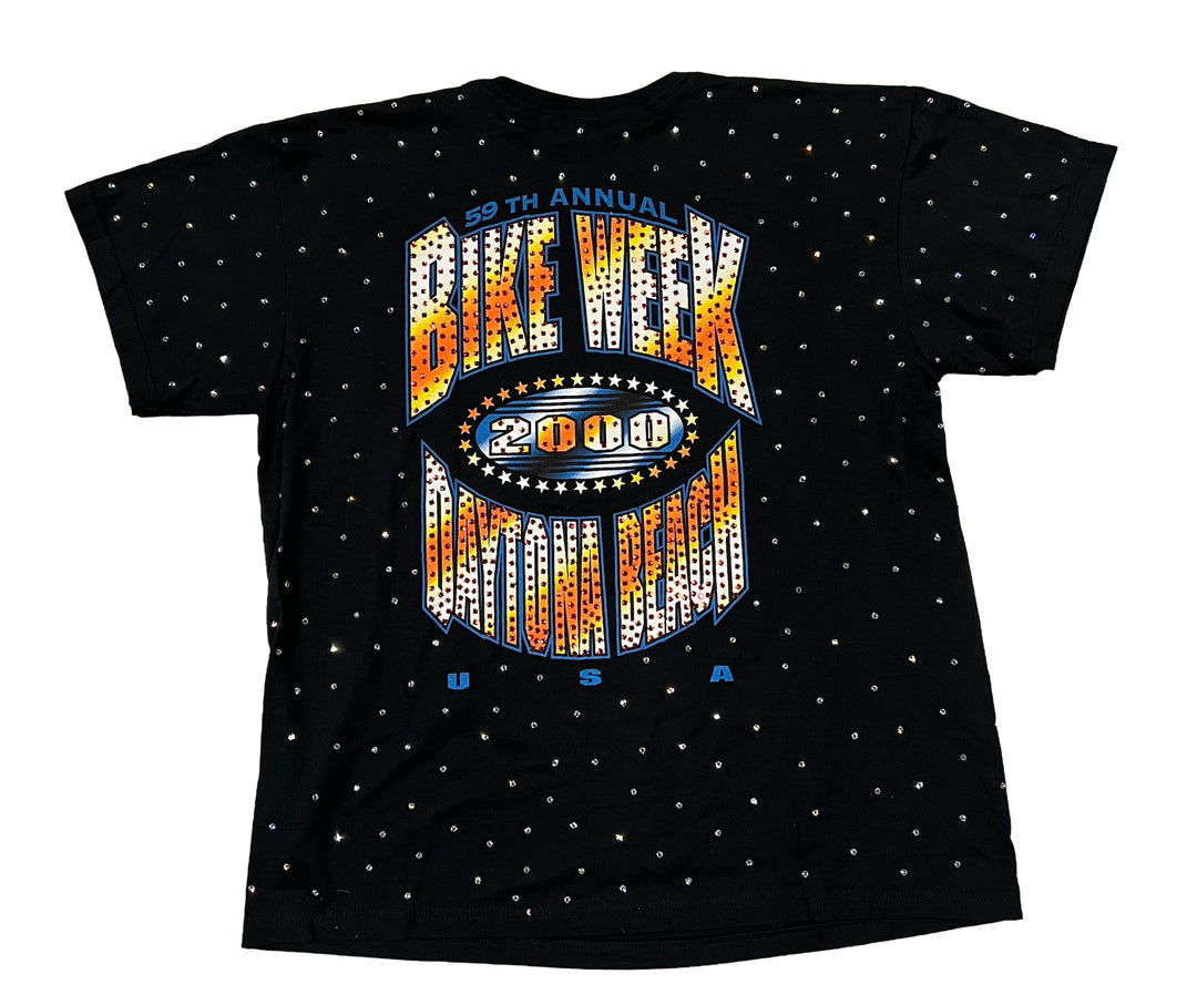 Bike Week 'Daytona Beach' Rhinestone Vintage Tee