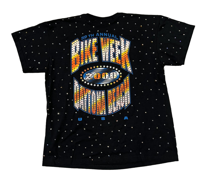 Bike Week 'Daytona Beach' Rhinestone Vintage Tee