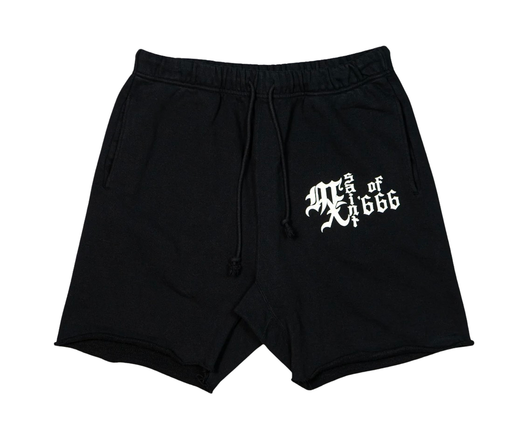 Saint Michael 'MX666' Black Sweat Shorts