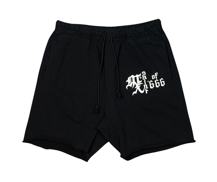 Saint Michael 'MX666' Black Sweat Shorts