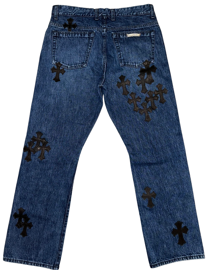 Chrome Hearts '35 Patch' Fleur Knee Jeans