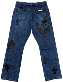 Chrome Hearts '35 Patch' Fleur Knee Jeans