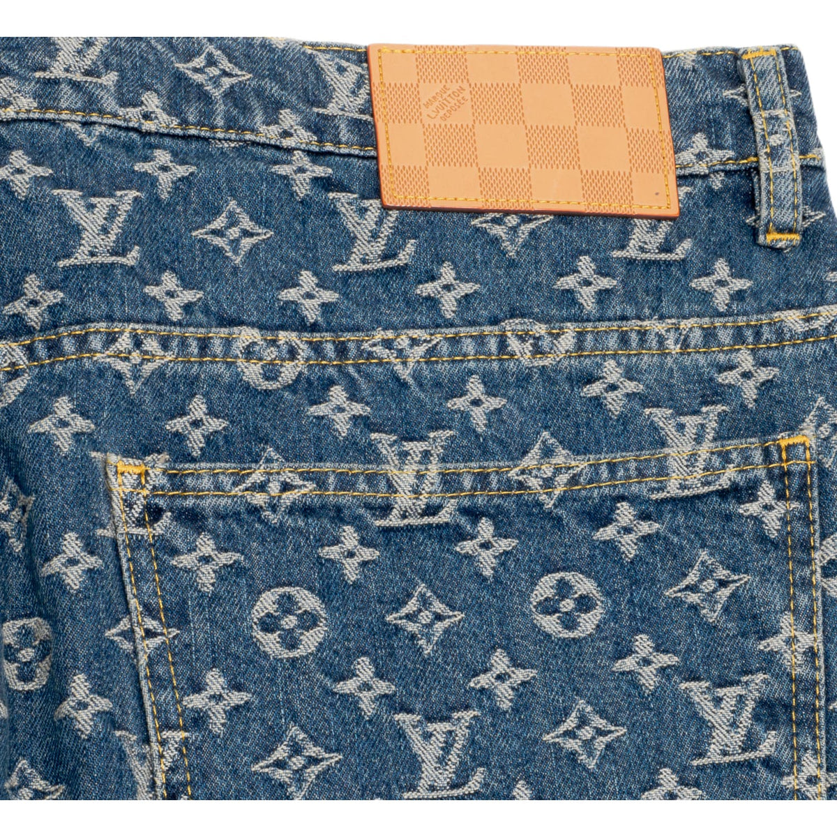 Louis Vuitton 'Blue Denim' Monogram Chino Jeans