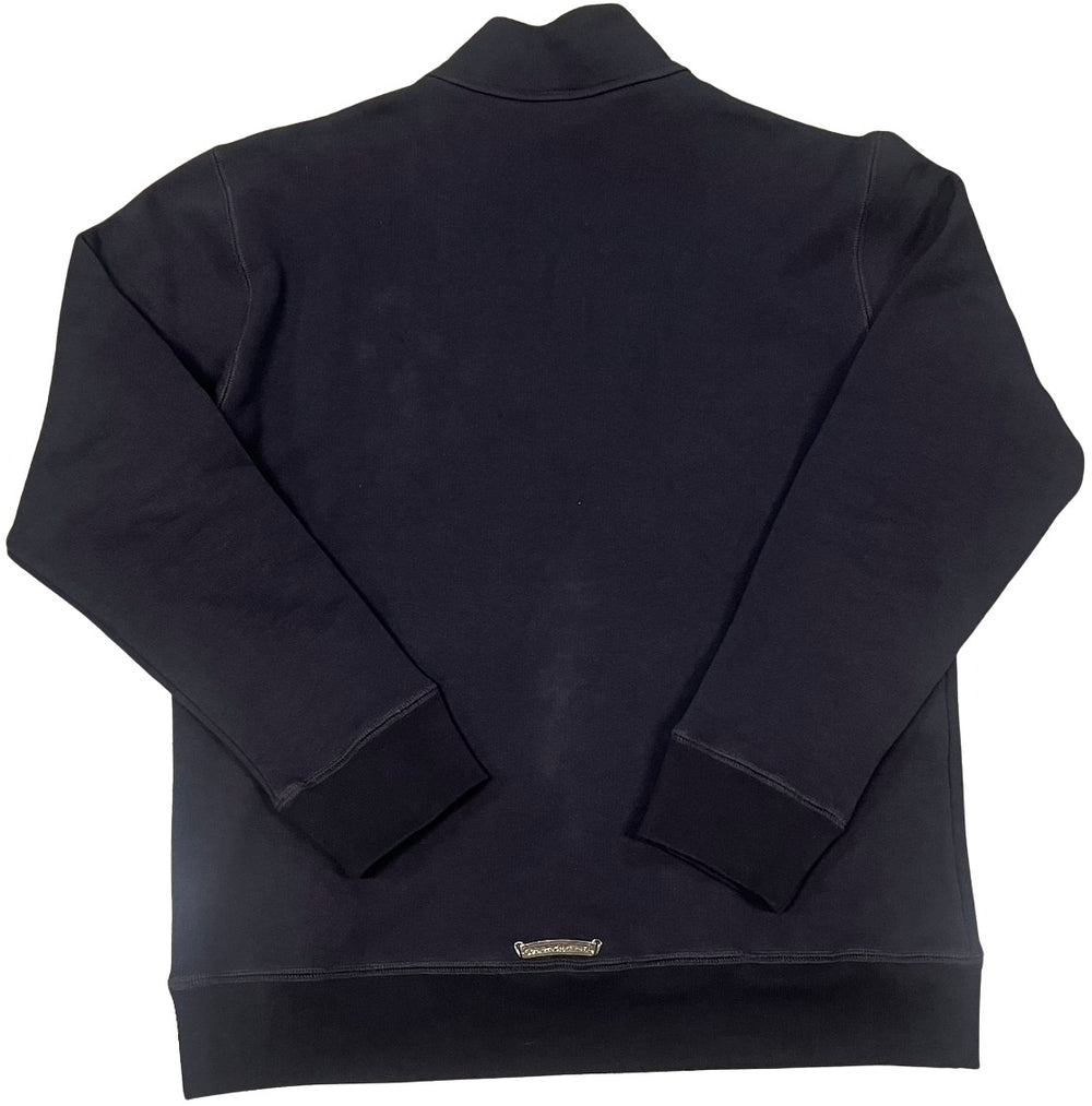 Chrome Hearts 'Triple Red Cross' Navy Quarter Zip