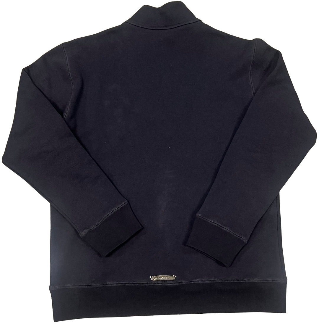 Chrome Hearts 'Triple Red Cross Paper Jam' Navy Quarter Zip