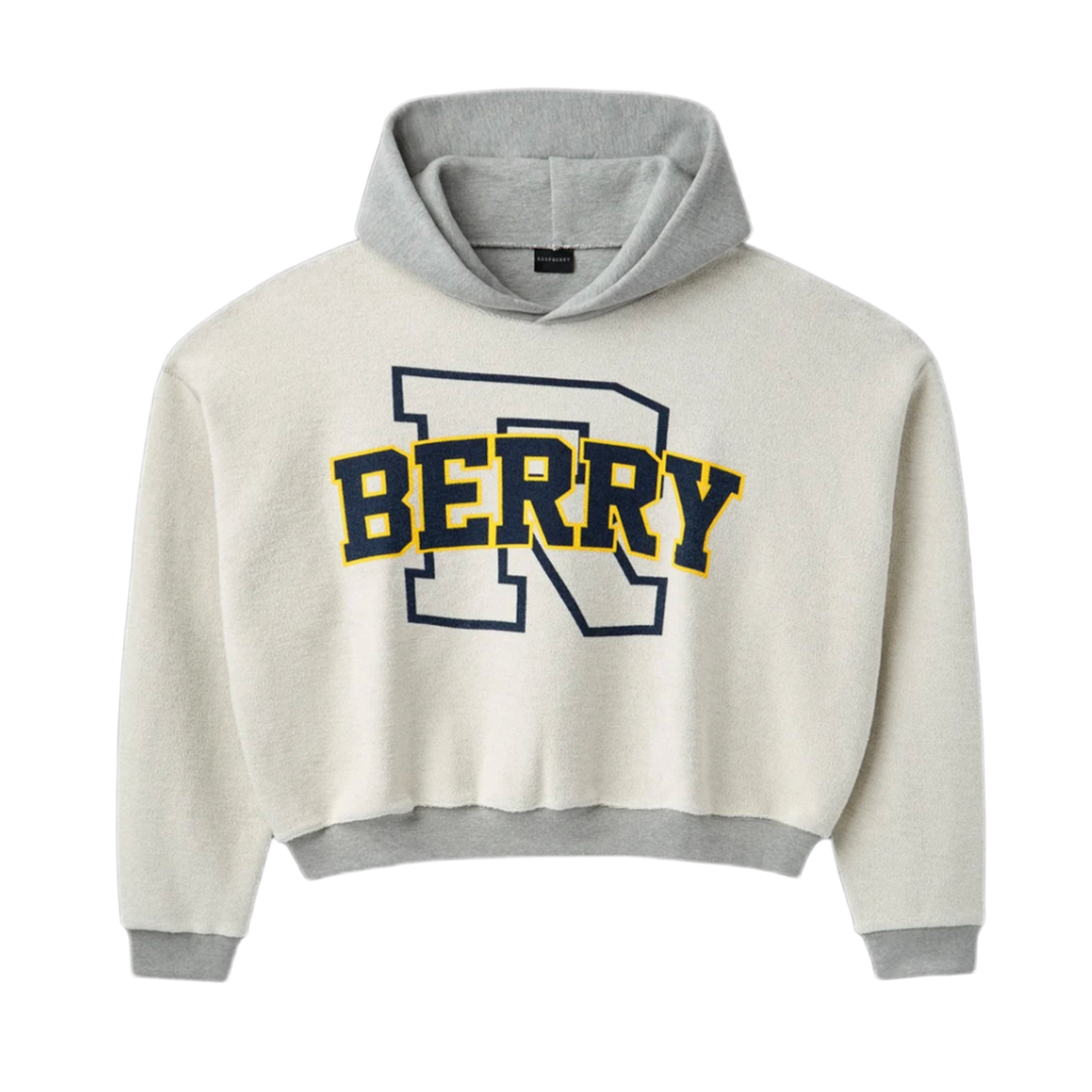 Gold+Vintage Gallery Raspberry Hills 'Grey' Inside Out Hoodie