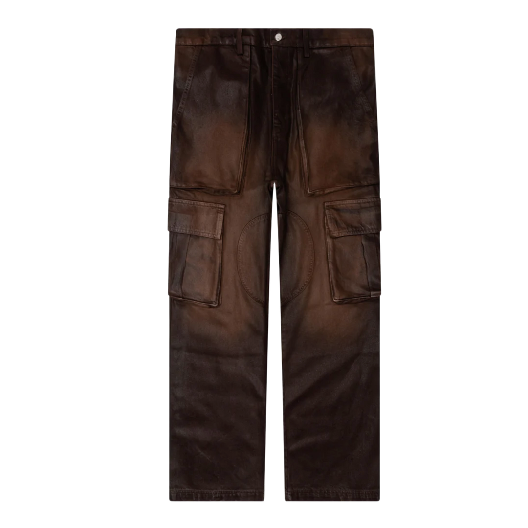 Nahimas 'Brown' Waxed Cargo Jeans